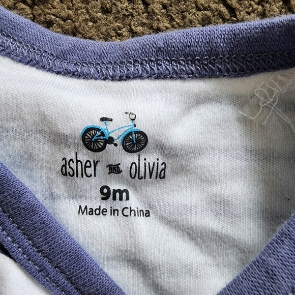 Blue Striped Sailboat Onesie, Kid's 9M - Picture 3 of 6